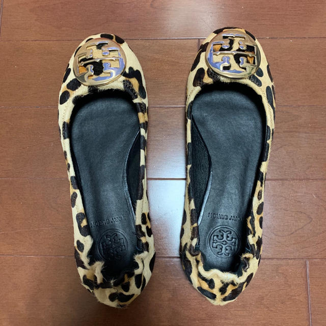 Tory Burch(トリーバーチ)のTORY BURCH トリーバーチ フラットシューズ  ハラコ レオパード  レディースの靴/シューズ(バレエシューズ)の商品写真