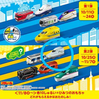 マクドナルド(マクドナルド)のハッピーセット プラレール【みずほ・さくら】(鉄道模型)