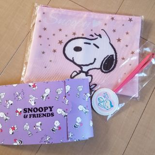 スヌーピー(SNOOPY)のスヌーピー 母子手帳ポーチ マタニティマーク エコーアルバム(母子手帳ケース)