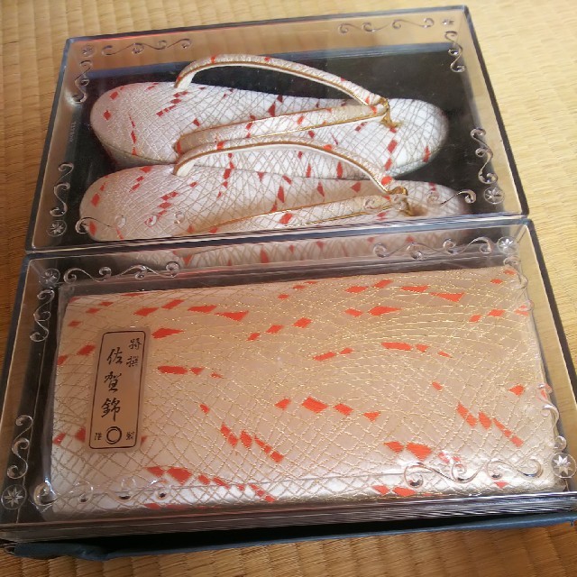 松坂屋(マツザカヤ)の和装小物 草履とﾊﾞｯｸﾞset レディースの水着/浴衣(和装小物)の商品写真