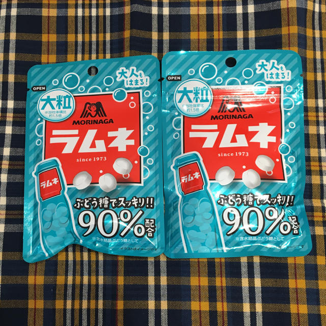 森永製菓(モリナガセイカ)の大粒ラムネ2個セット 食品/飲料/酒の食品(菓子/デザート)の商品写真