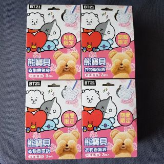 ファーファー(fur fur)の【台湾限定】BT21 ファーファ つり下げられる芳香剤 4箱セット(洗剤/柔軟剤)