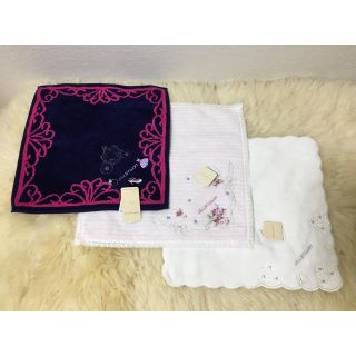 ジルスチュアート(JILLSTUART)の新品 未使用 ジルスチュアート タオルハンカチーフ 3枚 セット(ハンカチ)