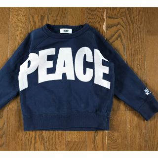 アクネ(ACNE)の送料込100～110ACNEアクネPEACEプリントスウェット子供キッズジュニア(Tシャツ/カットソー)