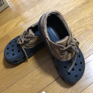 クロックス(crocs)のSA様専用　M4W6  レザーとゴム　　23センチくらいでしょうか(サンダル)