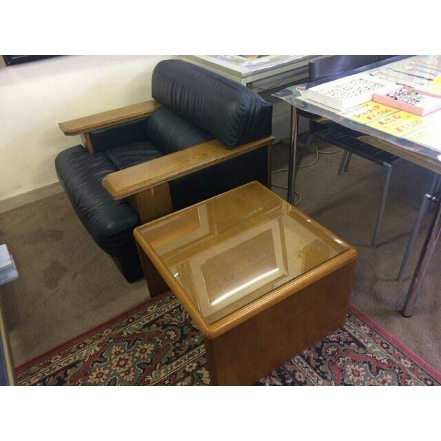 国産高級 ナラ サイドテーブル 60 x 60cm 美品!の通販 by hidechan's