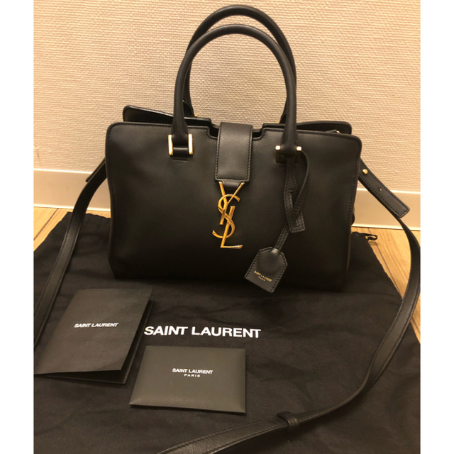 SAINT LAURENT サンローラン　ベイビーカバス　ブラック☆