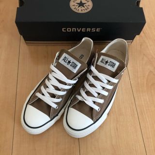 コンバース(CONVERSE)のコンバース ブラウン 24.5㎝ 新品(スニーカー)