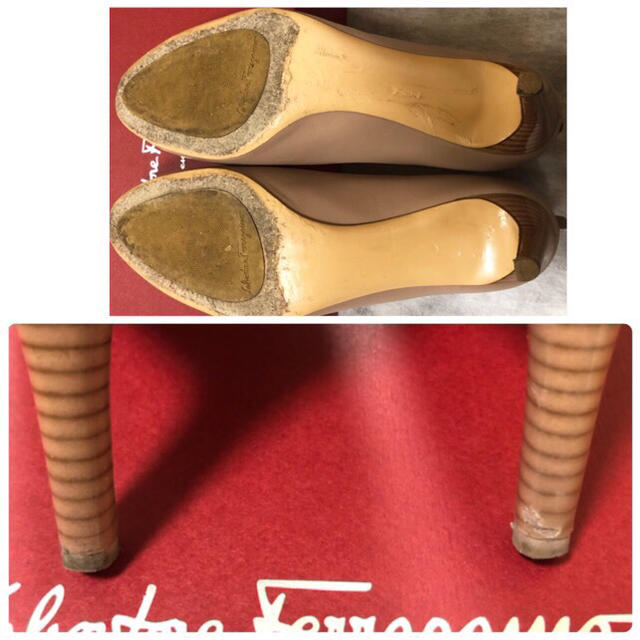 Ferragamo(フェラガモ)のフェラガモ 7 1/2♢ピンクベージュ♢パンプス レディースの靴/シューズ(ハイヒール/パンプス)の商品写真