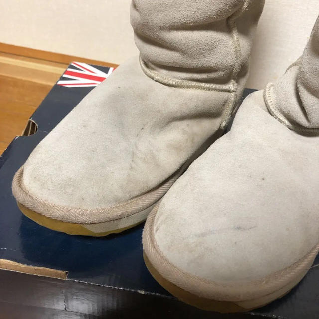 EMU(エミュー)のエミューemu  ベージュムートンロングブーツ　24cm レディースの靴/シューズ(ブーツ)の商品写真