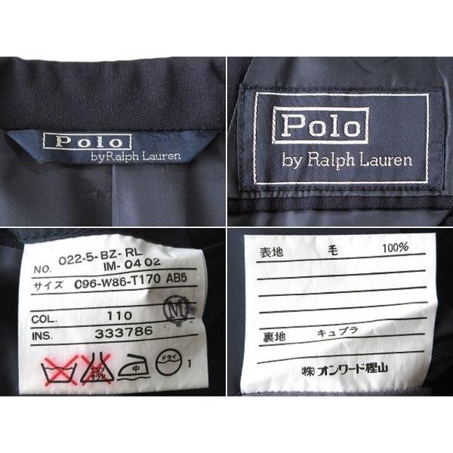 Ralph Lauren - 高級 ラルフローレン 金釦 ウールダブルブレザー T170