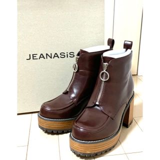 ジーナシス(JEANASIS)のJEANASIS ジップデザインヒールブーツ(ブーツ)