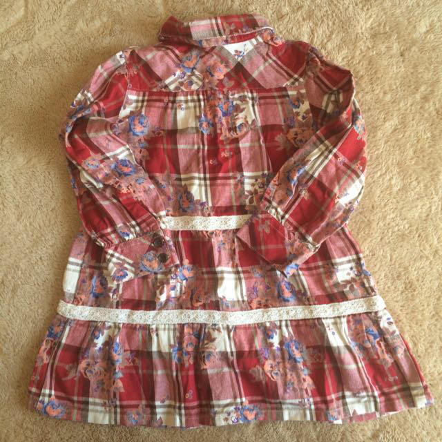 3can4on(サンカンシオン)のチェックワンピース キッズ/ベビー/マタニティのキッズ服女の子用(90cm~)(ワンピース)の商品写真