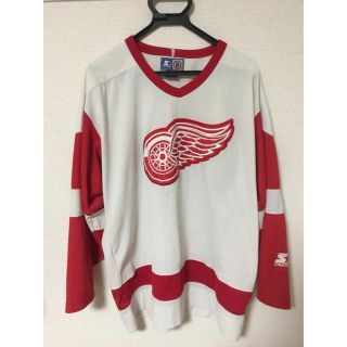 ミッチェルアンドネス(MITCHELL & NESS)のSTARTER  NHL デトロイドレッドウィングス ゲームシャツ(Tシャツ/カットソー(七分/長袖))