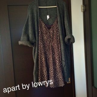 アパートバイローリーズ(apart by lowrys)のapartby バンビ柄 ワンピース M(ひざ丈ワンピース)