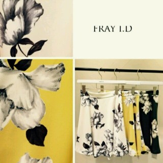 フレイアイディー(FRAY I.D)のFRAY I.D❤花柄skirt(ひざ丈スカート)