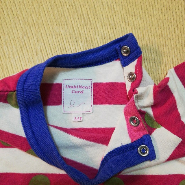 hakka baby(ハッカベビー)のHAKKA umbilical cord 七分袖Tシャツ　M(80～90) キッズ/ベビー/マタニティのベビー服(~85cm)(Ｔシャツ)の商品写真