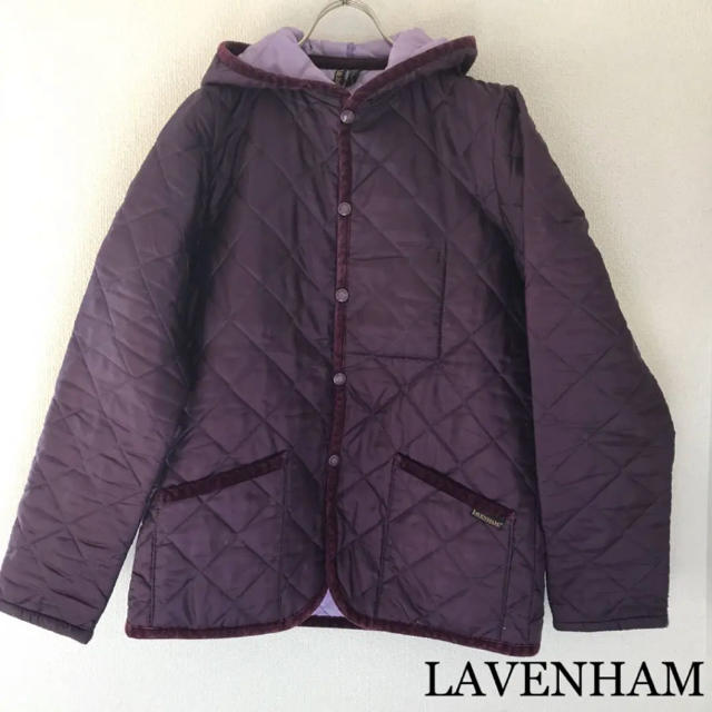 LAVENHAM(ラベンハム)のLAVENHAM ラベンハム キルティングコート パープル レディースのジャケット/アウター(ダウンジャケット)の商品写真