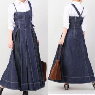 イエナ(IENA)の★naaa.様 専用★CASA FLINE フロントホックデニムロングワンピース(ロングワンピース/マキシワンピース)