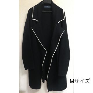 ザラ(ZARA)のZARA ガウンコート　黒　M used(ガウンコート)