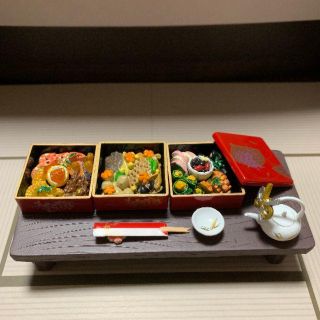 【リーメント】 ぷちサンプル　和食日和　「おせち」(ミニチュア)