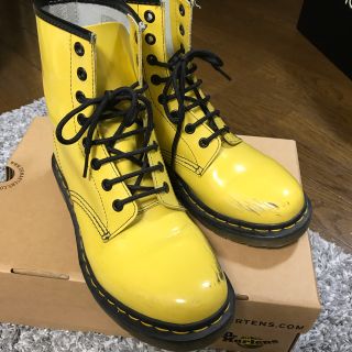 ドクターマーチン(Dr.Martens)のDr.Martens 8ホール イエロー UK6(ブーツ)