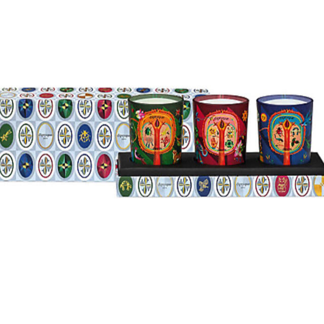 diptyque フレグランスキャンドルコフレ 3種類の香り 70g(限定品