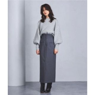 ユナイテッドアローズ(UNITED ARROWS)の◆値下げ◆ ELIN エリン　グレー　ロング　スカート(ロングスカート)