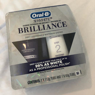 新品＊oralB 3DWHITE 2ステップホワイトニング 歯磨き粉キット(歯磨き粉)