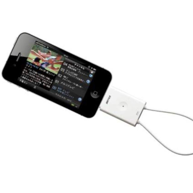 Buffalo(バッファロー)のiPhone/iPod touch/iPad ワンセグチューナー ちょいテレi スマホ/家電/カメラのテレビ/映像機器(映像用ケーブル)の商品写真