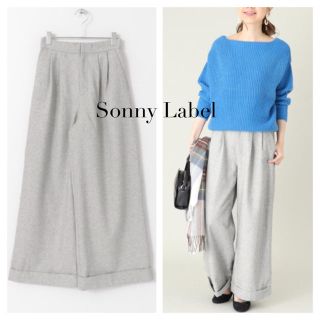 アーバンリサーチ(URBAN RESEARCH)のSonny Label ツイードウールWカフワイドパンツ(カジュアルパンツ)