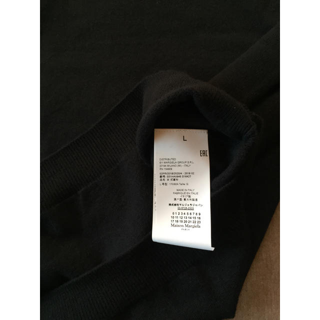 黒L新品 マルジェラ レディース エルボーパッチ ニット 18AW | livro