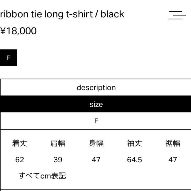 TOGA(トーガ)の【タグ付き新品未使用】soduk スドーク リボン ロングTシャツ レディースのトップス(Tシャツ(長袖/七分))の商品写真