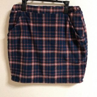 UNISEX S/M UNIQLO ミニスカート ボア素材 ネイビー M もふもふ