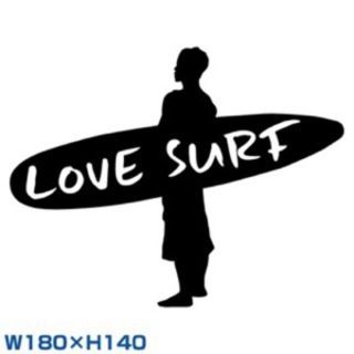 サンセットサーフ(SUNSET SURF)のカッティングステッカーAlohaアロハサーフボードサーフィンフィン波乗サーファー(車外アクセサリ)