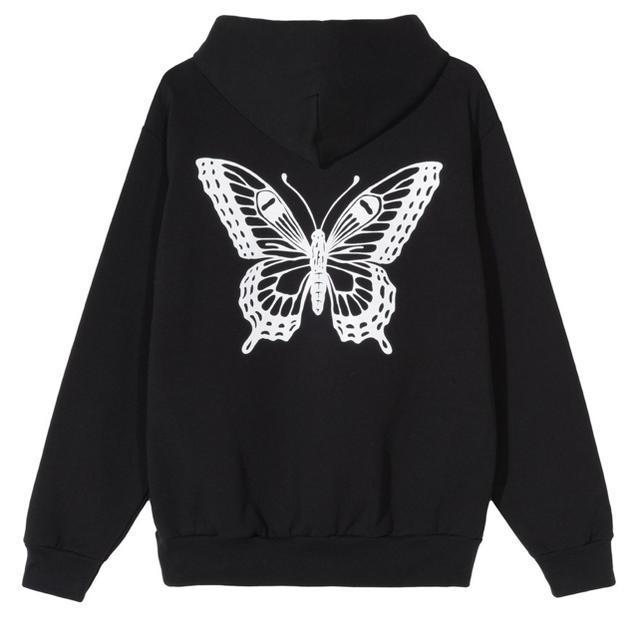 girls don't cry butterfly hoody  blackパーカー