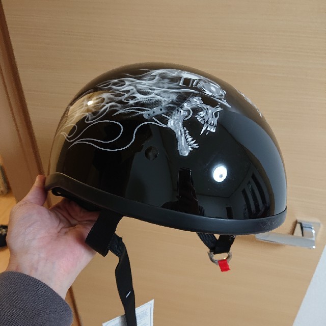 ハーフヘルメット 自動車/バイクのバイク(ヘルメット/シールド)の商品写真