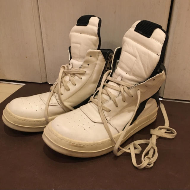 Rick Owens(リックオウエンス)のRickowens ジオバスケット 白 メンズの靴/シューズ(スニーカー)の商品写真