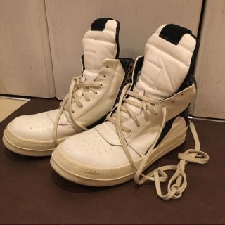 リックオウエンス(Rick Owens)のRickowens ジオバスケット 白(スニーカー)