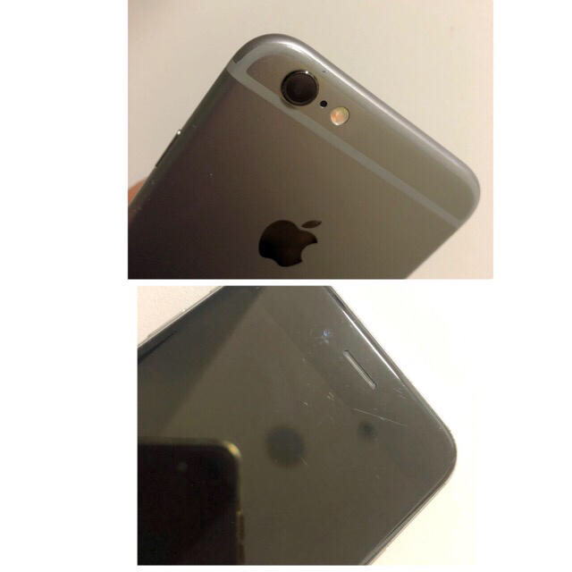 Apple(アップル)のiPhone6s Space Gray 16GB Softbank SIMフリー スマホ/家電/カメラのスマートフォン/携帯電話(スマートフォン本体)の商品写真