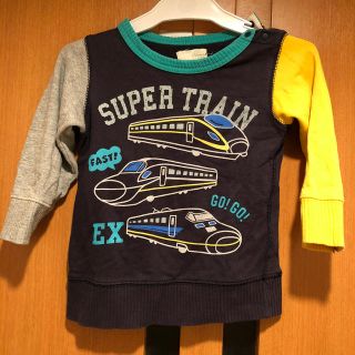 マザウェイズ(motherways)のもんもん様  トレーナー 新幹線 電車 90 95 100(Tシャツ/カットソー)