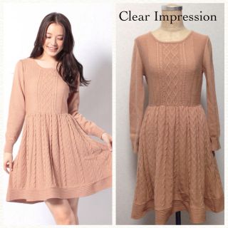 クリアインプレッション(CLEAR IMPRESSION)のクリアインプレッション ニットワンピ♡(ひざ丈ワンピース)