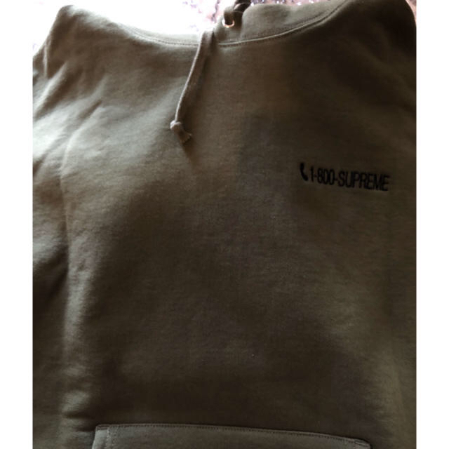 Supreme(シュプリーム)のSupreme 1-800 Hooded Sweatshirt olive L メンズのトップス(パーカー)の商品写真