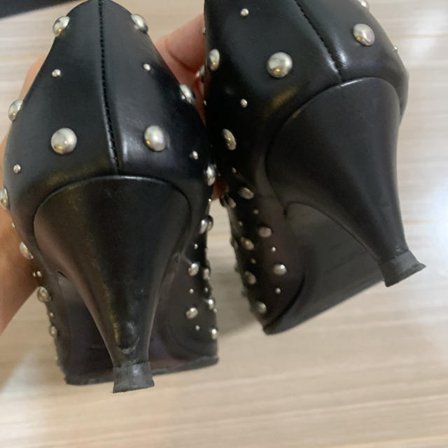 パンプス 黒 サンローラン パンプス スタッズ 35 ランキング上位の