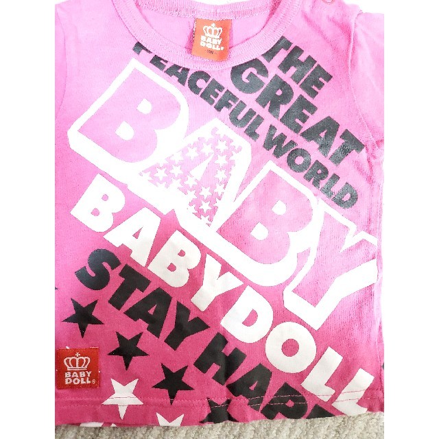 BABYDOLL(ベビードール)のbabydollトップス90 キッズ/ベビー/マタニティのキッズ服女の子用(90cm~)(Tシャツ/カットソー)の商品写真