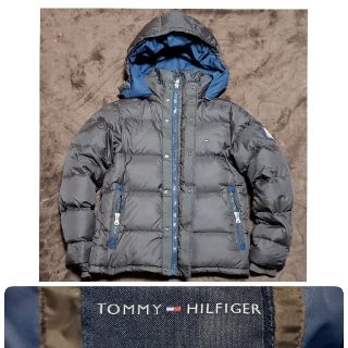 トミーヒルフィガー(TOMMY HILFIGER)のTOMMY HILFIGER トミー ダウンジャケット ブラウン S～Mサイズ(ダウンジャケット)