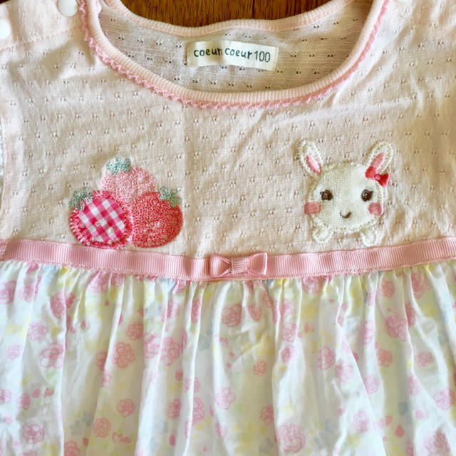 coeur a coeur(クーラクール)の新品 クーラクール  ワンピース 100 キッズ/ベビー/マタニティのキッズ服女の子用(90cm~)(ワンピース)の商品写真