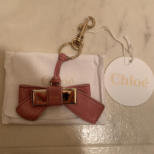 Chloe クロエ キーホルダー キーリング チャーム リボン