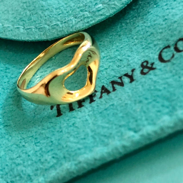 Tiffany & Co. - 美品 18金 ティファニー オープンハート リング 8号の通販 by eve's shop｜ティファニーならラクマ