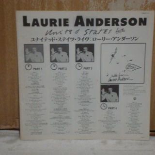 ユナイテッド・ステイツ・ライブ / ローリー・アンダーソン 帯付5LP ...